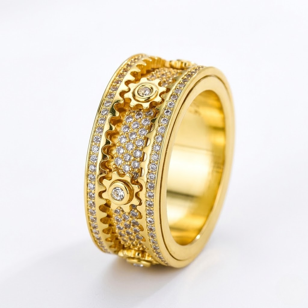 Starry Gear:The Infinity Spin Ring-Focus on the spin, forget the stress