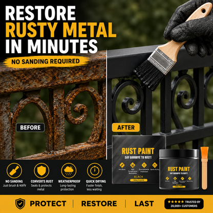 🥇Water-Based Metallic Paint Rust Converter🍃