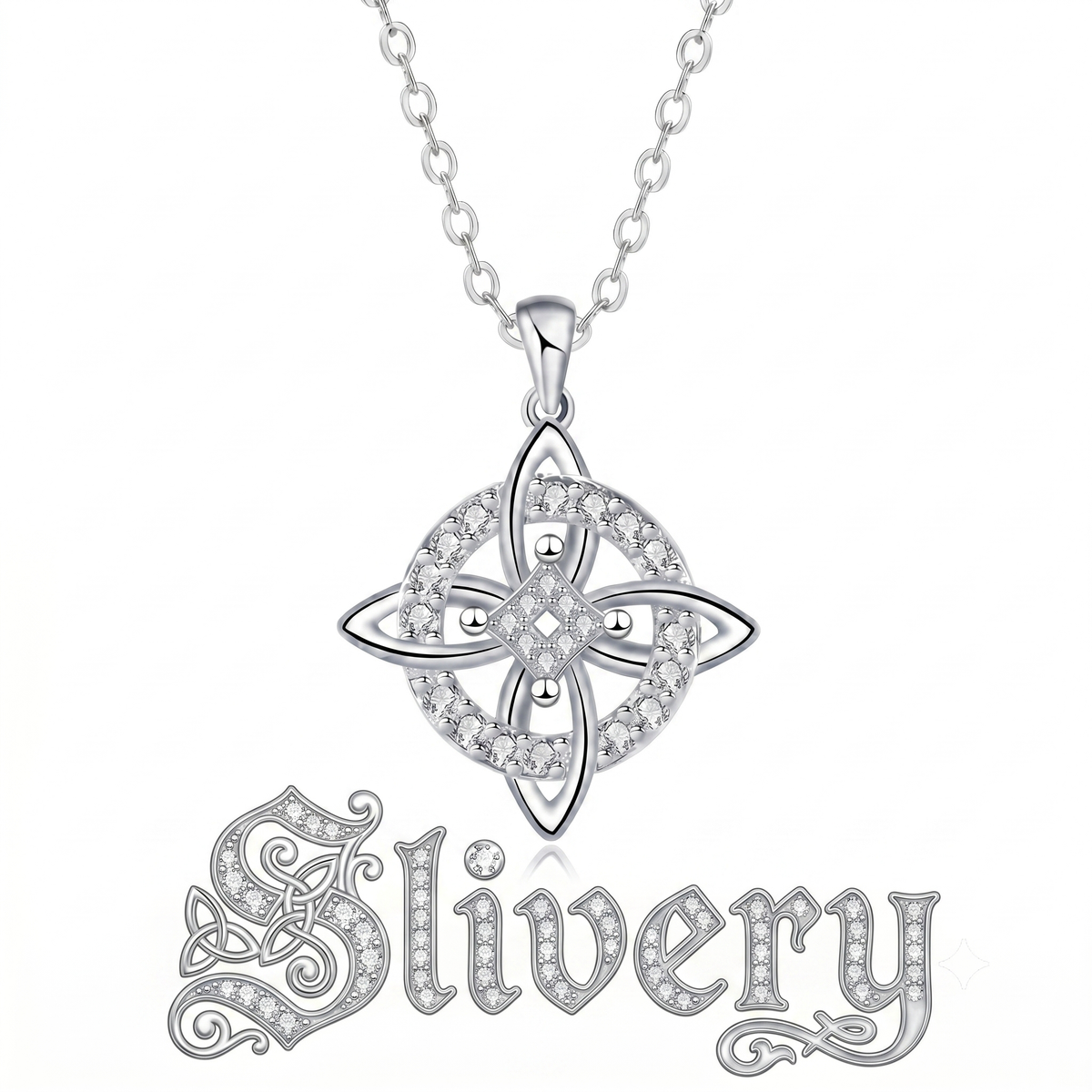 Mystical Birthstone Witches Knot Necklace – Natural Crystal🔮Protect Your Loved Ones💞